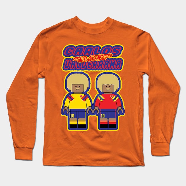 Colombia - CARLOS VALDERRAMA - EL PIBE Long Sleeve T-Shirt by OG Ballers